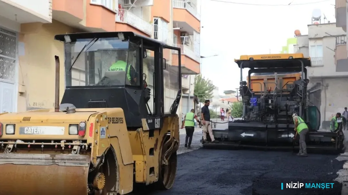 Nizip Belediyesi yol yapım çalışmalarını sürdürüyor