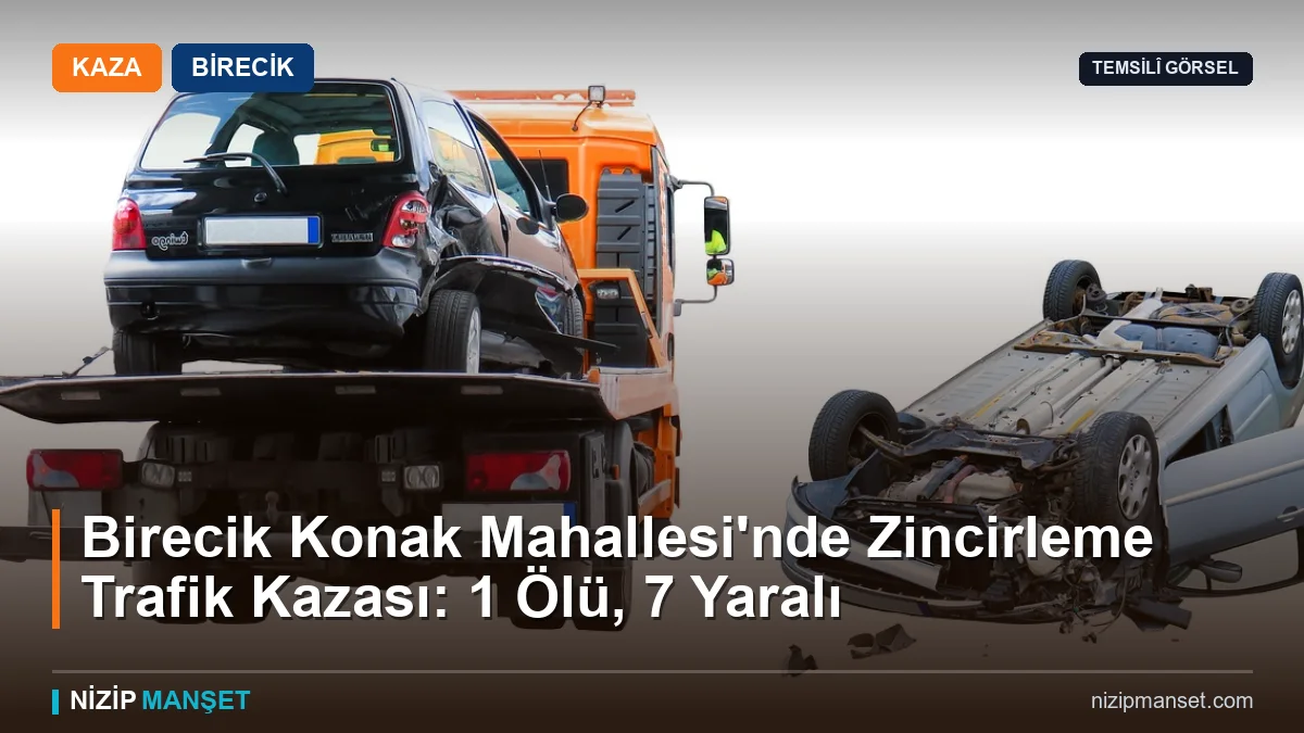 Birecik'te otomobil çarpışması sonucu 1 kişi hayatını kaybetti