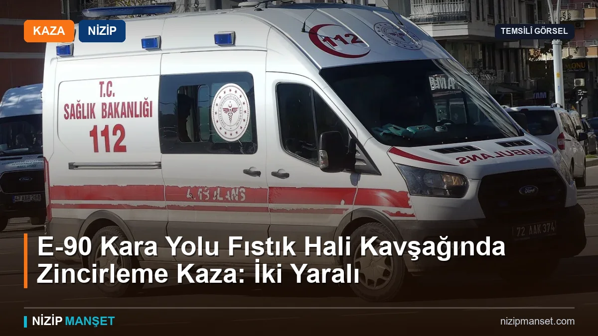 Nizip'te zincirleme kaza: 2 tır ve minibüs çarpıştı