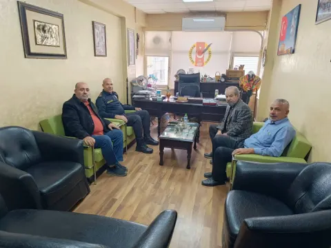 NİZİP EMNİYET MÜDÜRÜ FAZLIM DEMİR VE AK PARTİ İLÇE BAŞKANI FATİH ALTUNSES’TEN GAZETECİLERE  AANLAMLI ZİYARET