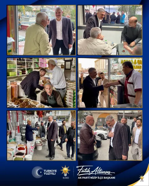 AK Parti İlçe Başkanı Altunses esnaf ziyaretinde talepleri dinledi