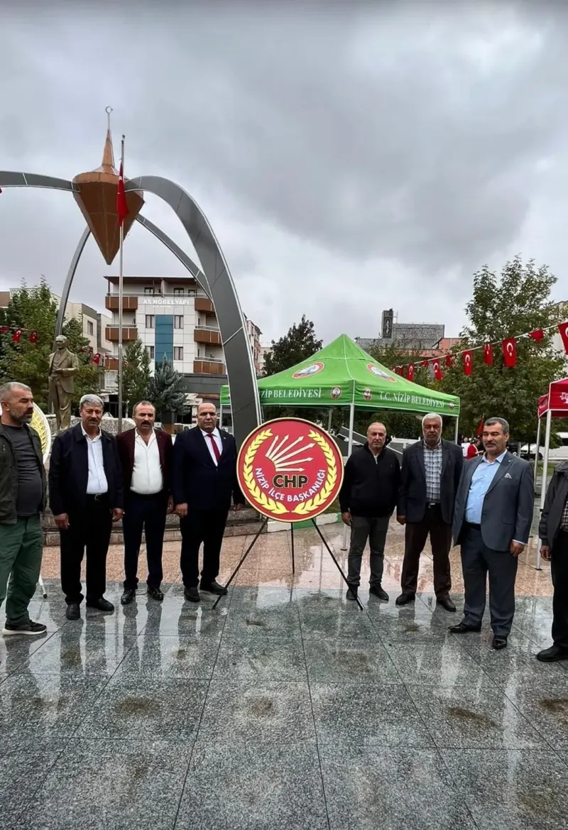 CHP Nizip İlçe Başkanlığı'ndan Cumhuriyet'in 103. Yıl Dönümü Kutlaması